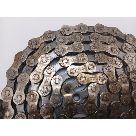 Vintage Shimano Narrow IG-51 Bike Chain IG51 Silver 53" Long 106 Links "7J" Mark - Picture 9 of 11